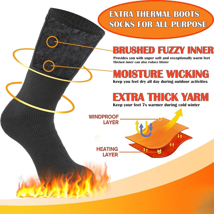Chaussettes homme résistantes et chaudes, idéales pour le soutien et la protection lors des activités hivernales.
