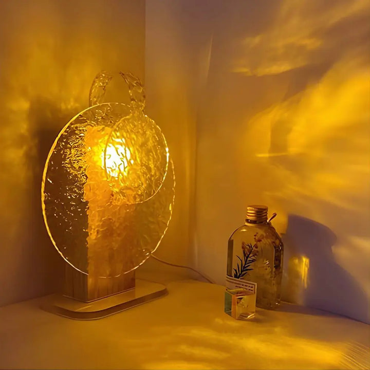 Lampe de table projecteur coucher de soleil réglable, créant une ambiance relaxante et romantique pour la maison.
