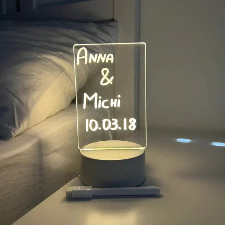 Organiseur GlowPad LED pour planification et gestion de tâches. Améliore la productivité et la clarté des notes.
