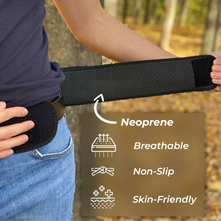 Soulagement rapide: ceinture de soutien pour la hanche, les articulations SI et la douleur sciatique.