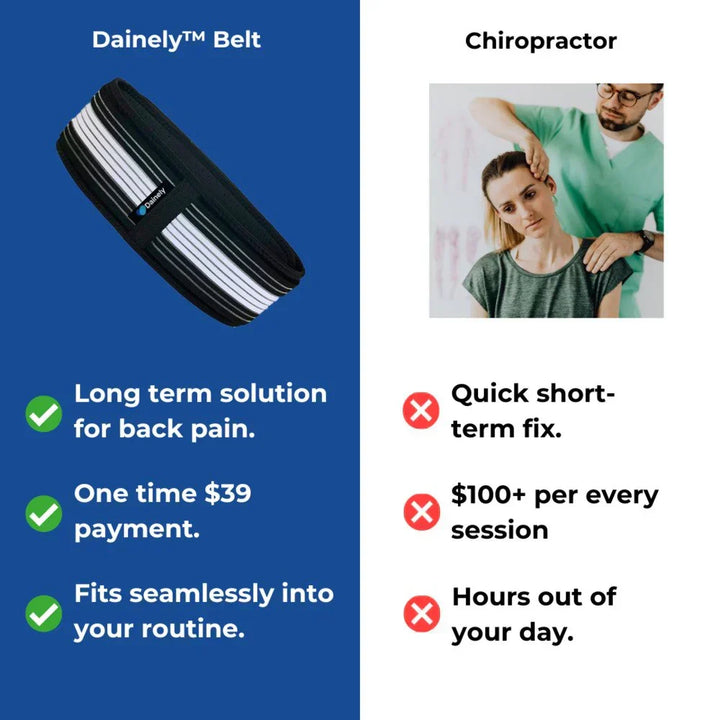 Ceinture de compression douce pour le dos, soulageant la sciatique et les douleurs lombaires.