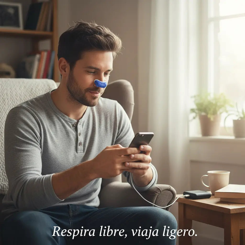 Micro CPAP Schlaf-Apnoe-Gerät mit USB-Ladefunktion - Kompakt, tragbar und flüsterstil für eine bessere Nachtruhe
