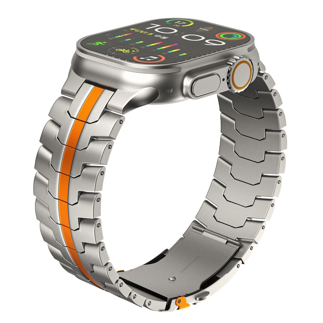 Bracelet de montre professionnel en titane, design moderne, confortable et durable.