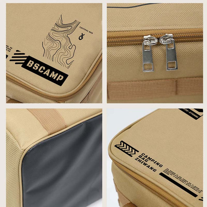 Sac de voyage type duffel bag robuste et imperméable, idéal pour la randonnée et le plein air.