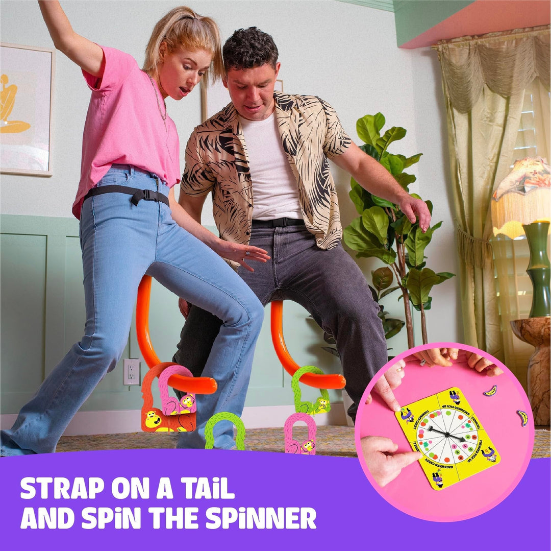 Plusieurs générations s'amusent avec Swingo Actif, le jeu de fête idéal pour divertir petits et grands.