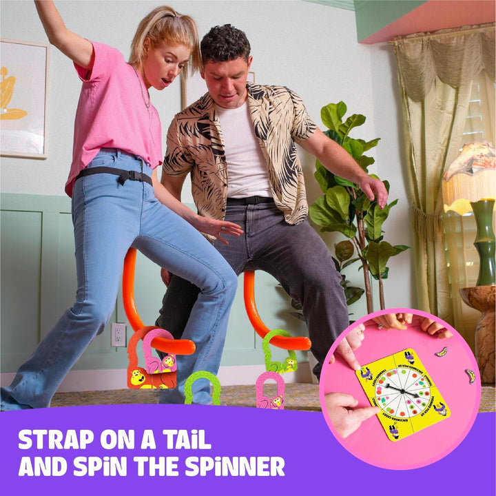 Plusieurs générations s'amusent avec Swingo Actif, le jeu de fête idéal pour divertir petits et grands.