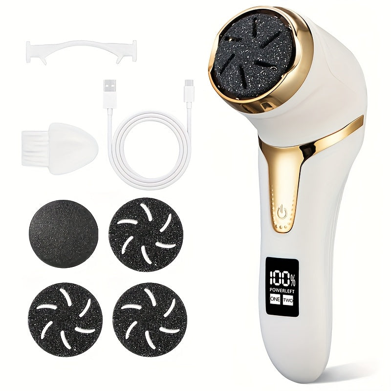 Pédicure professionnelle à domicile avec la lime à pieds électrique SmoothStep, pour des pieds parfaits.