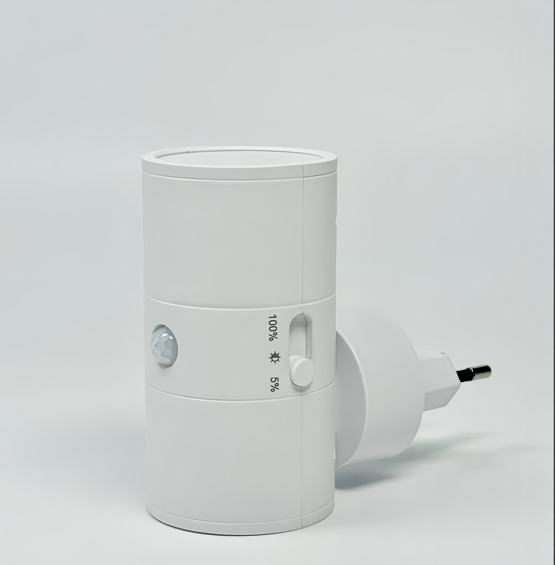 Lampe LED dimmable à lumière chaude, pour chambres et couloirs. Veilleuse moderne en plastique ABS durable.