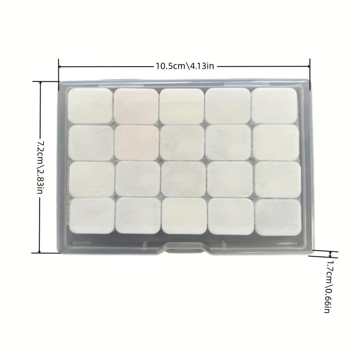 Kit d'aquarelle perle solide, 20 pigments éclatants. Pour peinture, art et projets créatifs.