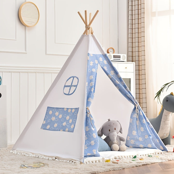 Tente tipi portable pour enfants en extérieur, idéale pour l'aventure et les jeux de jardin.