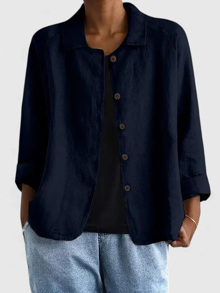 Haut femme Ashleigh élégant et polyvalent, idéal pour printemps-été. Confort chic au quotidien.