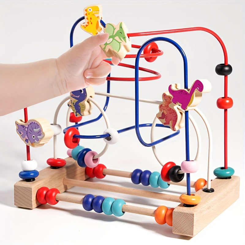 Idée cadeau : boulier en bois éducatif pour bébé et enfant. Favorise l'apprentissage et le développement des sens.