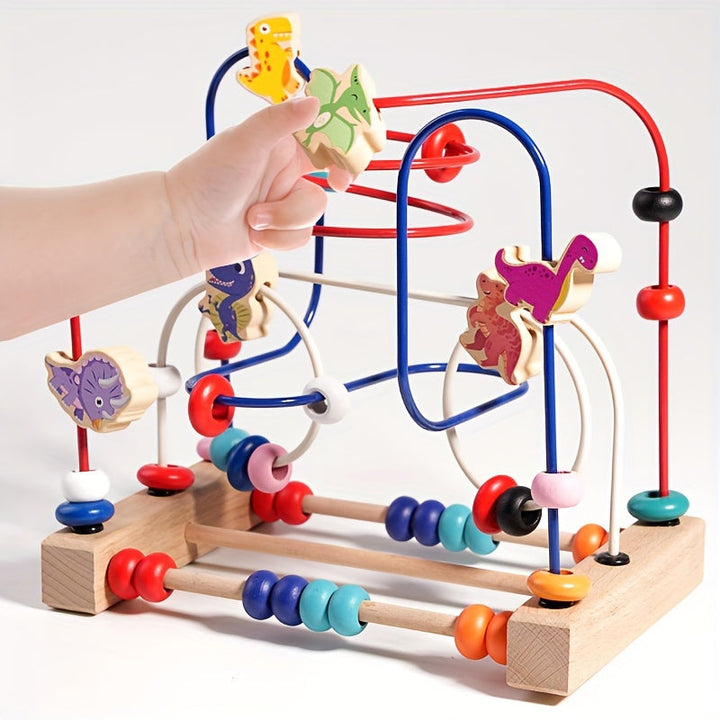 Idée cadeau : boulier en bois éducatif pour bébé et enfant. Favorise l'apprentissage et le développement des sens.