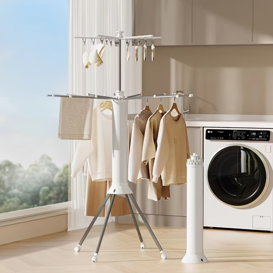 Étendage Octopus pour linge, pratique, mobile et extensible, un allié pour le séchage quotidien.