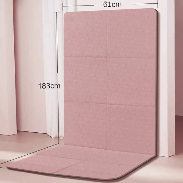 Tapis de yoga antidérapant en TPE, épais et pliable. Offre un grand confort pour vos séances de yoga, pilates.