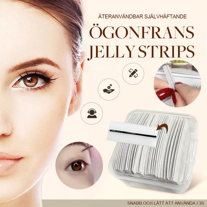 Cils réutilisables sans colle pour yeux sensibles. Beauté femme, regard intense, accessoire cosmétique pratique.