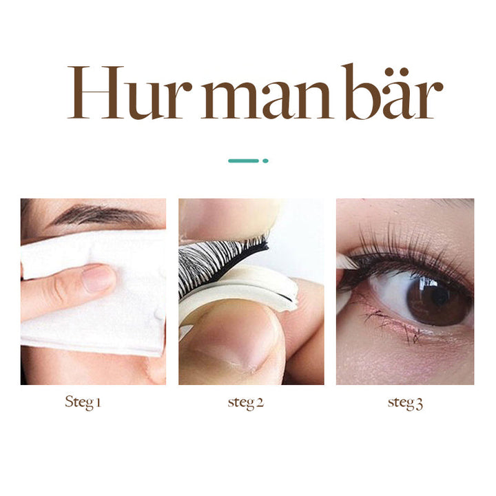 Faux cils pour femme: autoadhésifs et réutilisables. Créez un regard intense avec cette solution sans colle.