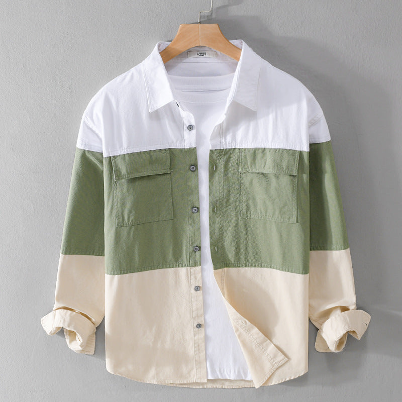 Chemise homme à manches longues, coupe décontractée élégante, parfaite pour un confort quotidien.