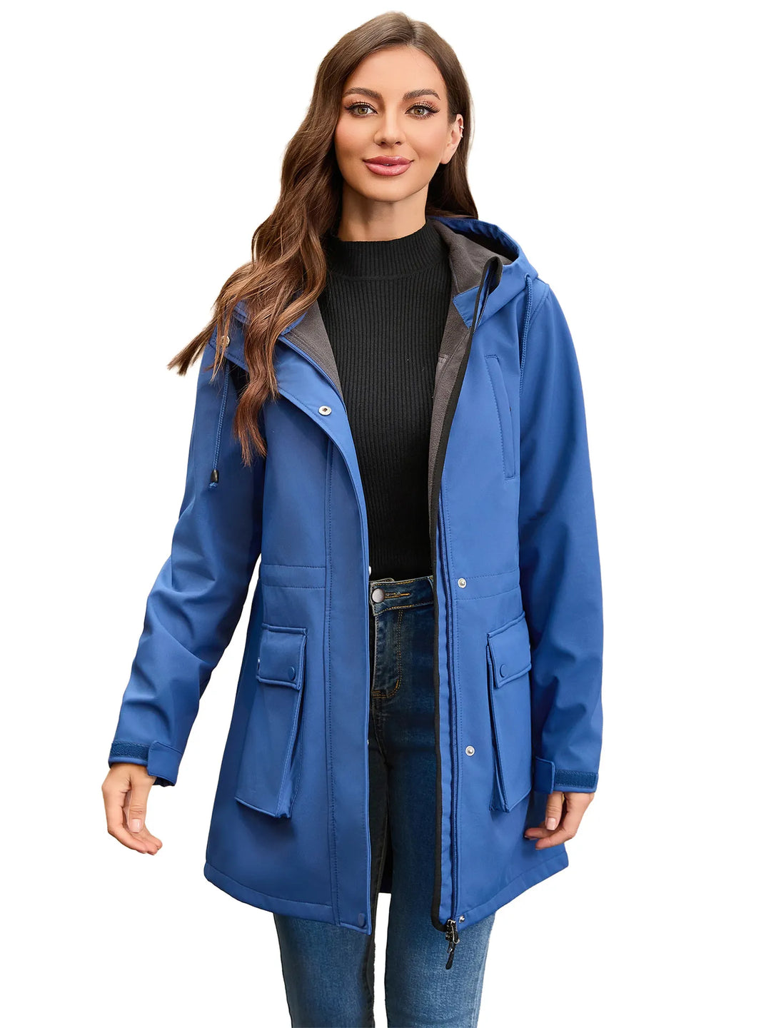 Veste chaude et confortable femme, imperméable, respirante, automne-hiver, activités outdoor.