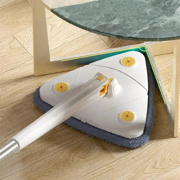 Nettoyage sans effort avec ce mop rotatif 360° ajustable en microfibre. Parfait pour sol, plafond, mural.