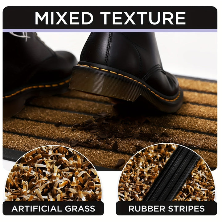 Paillasson ultra-durable, très absorbant et antidérapant, idéal pour maintenir une maison propre et sans poussière.