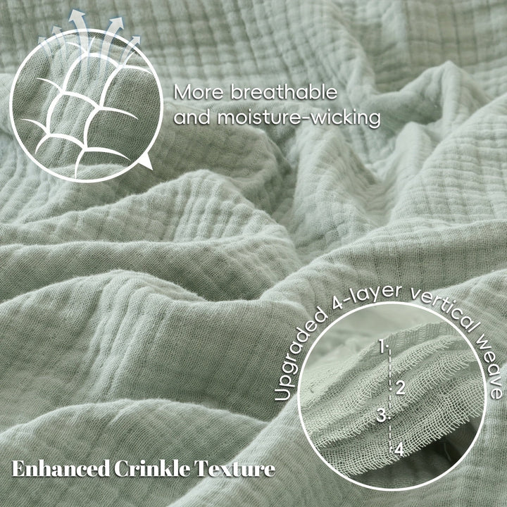 Couverture en coton blanc Cloudsoft, respirante et douce pour une chambre lumineuse.