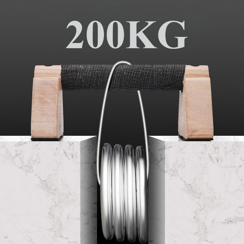 Barres parallèles en bois durables, parfaites pour musculation, gymnastique et entraînement poids du corps.