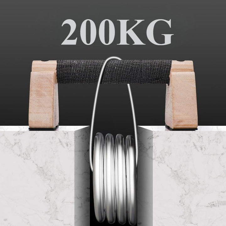 Barres parallèles en bois durables, parfaites pour musculation, gymnastique et entraînement poids du corps.