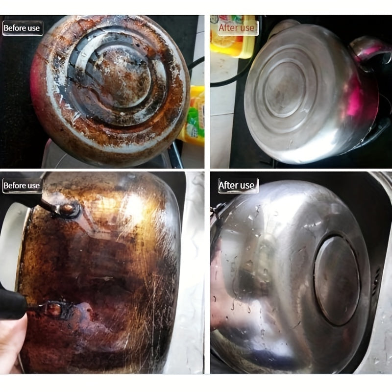 Éponge diamant PUREBRITE dans un évier, prête à nettoyer casseroles et ustensiles de cuisine, élimine taches tenaces.