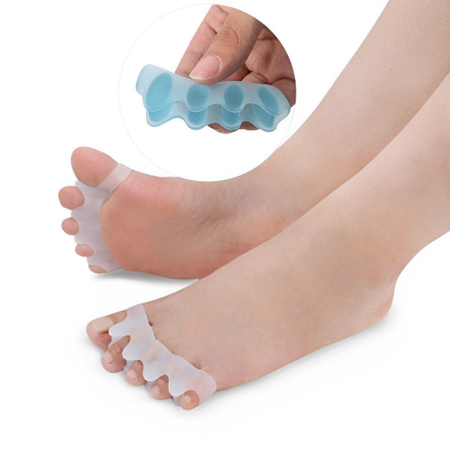 Attelle de pied en silicone souple pour le bien-être, corrige l'orteil en marteau et apporte un support pour oignons.