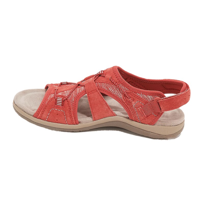 Chaussures sandales femme confort, orthopédiques, avec velcro pour un ajustement personnalisé.