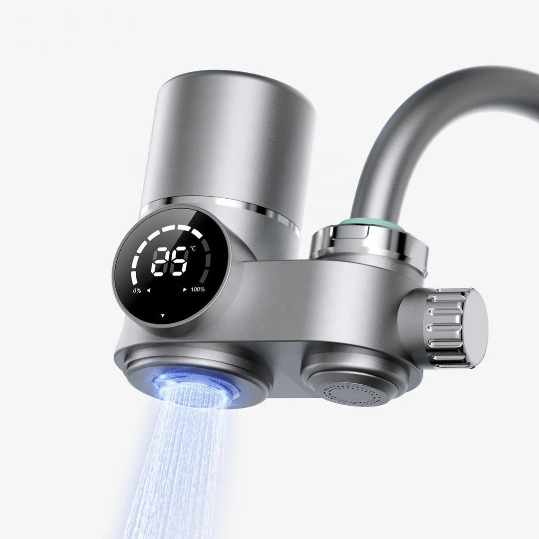 Filtre à eau robinet pour purification avancée, élimine chlore & calcaire, eau saine.