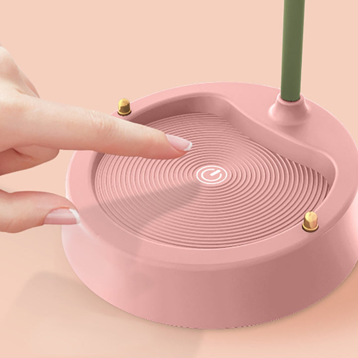 Lampe de décoration LED en forme de fleur, sans fil, pour une ambiance moderne et portable en intérieur.