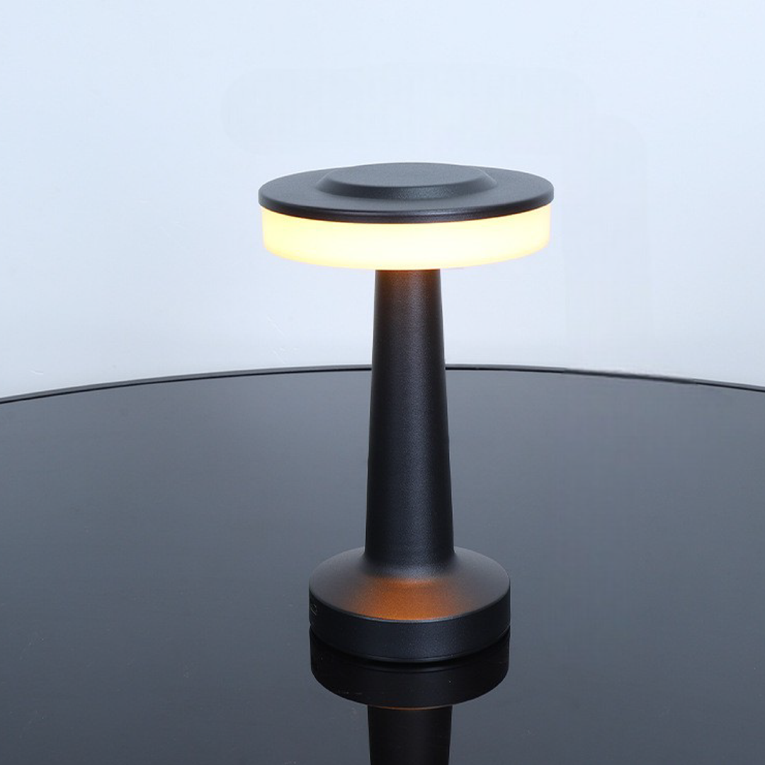 Décoration intérieure: Lampe de table LED moderne en métal brossé, un point lumineux design pour votre salon.