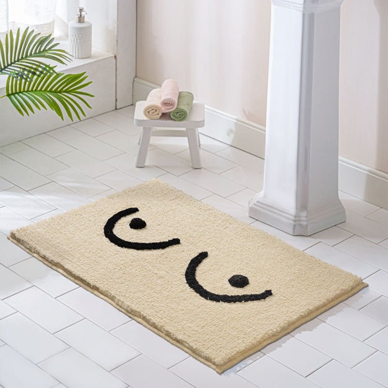 Tapis de bain absorbant et antidérapant pour la douche, en microfibre, pour un sol sec et sécurisé.
