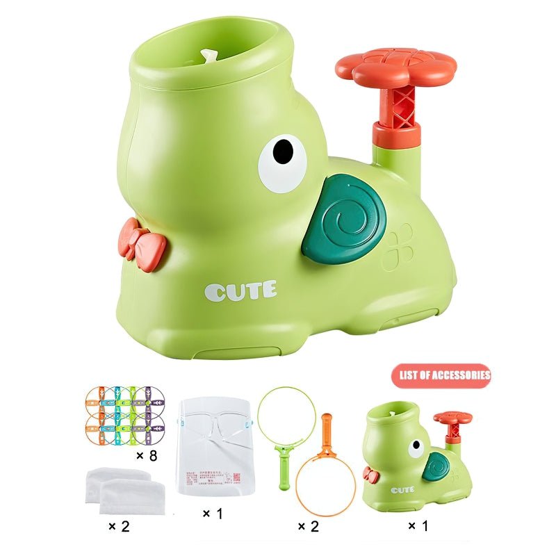 Lanceur de disques pour enfants, favorise le développement de la motricité globale et le plaisir de jouer.