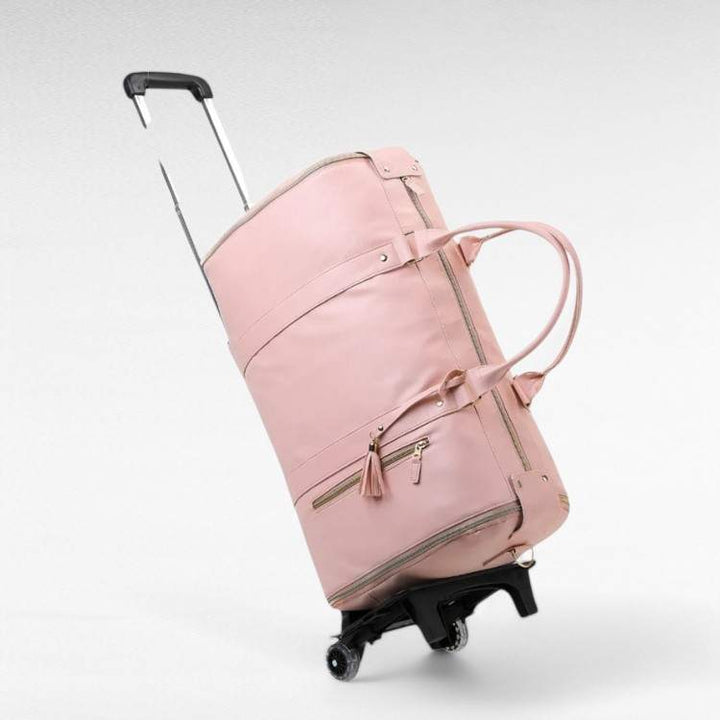 Bagage à main élégant pour courts séjours. Cuir végétalien. Style intemporel et grande capacité.