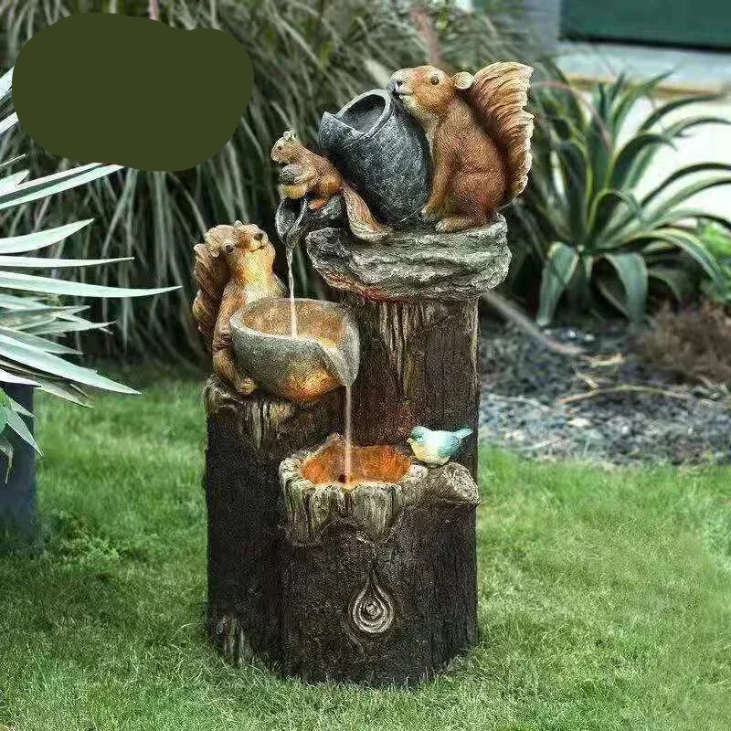 Statuette de jardin en résine, canard solaire avec lumière LED intégrée pour une ambiance extérieure.