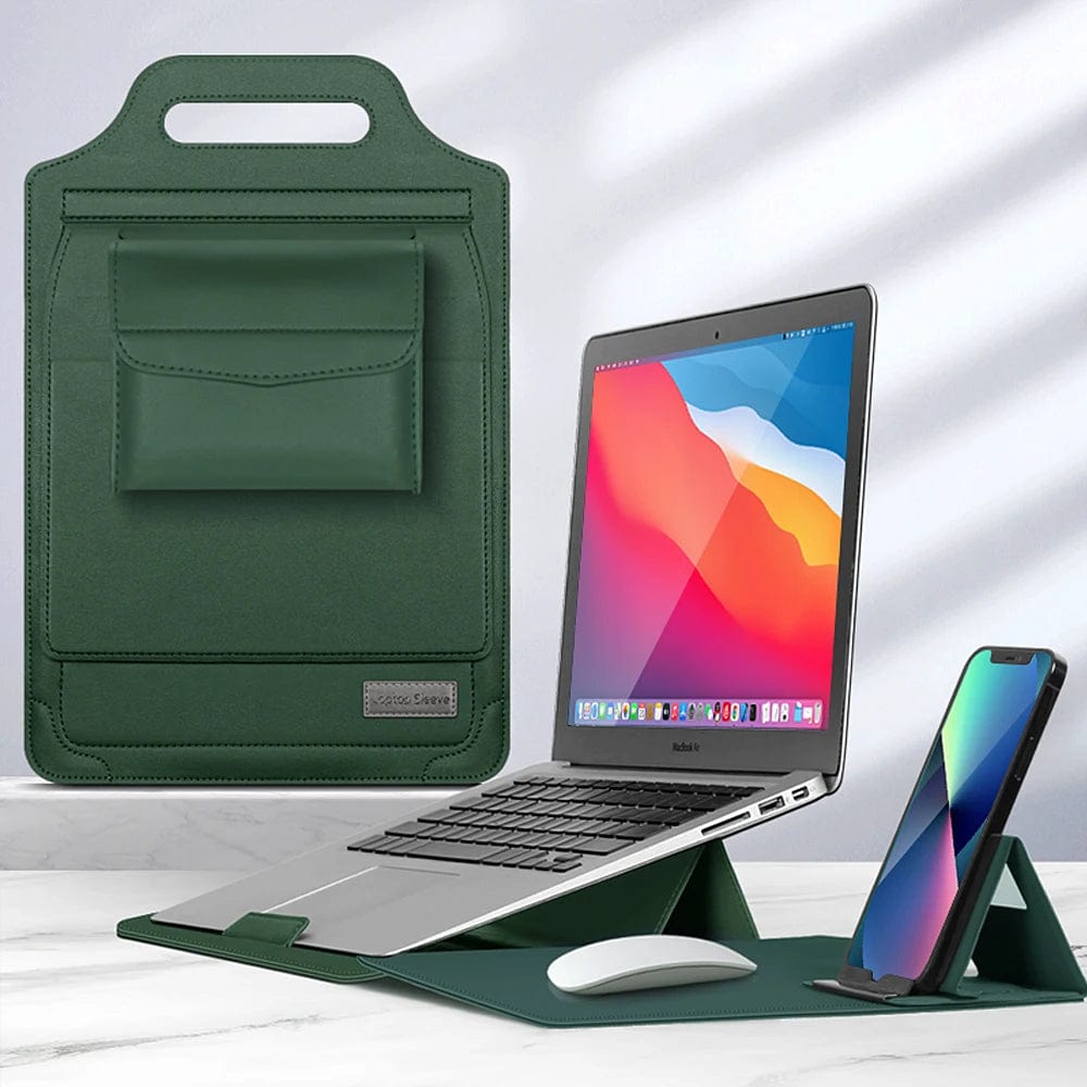 Travaillez partout avec cette housse-support portable. Idéale pour les déplacements, la protection et le confort ergonomique.