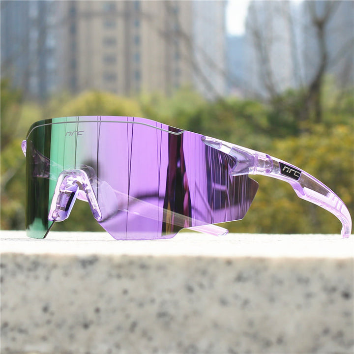 Lunettes de sport polarisées unisexe, légères, anti-UV. Parfaites pour cyclisme, course, randonnée et plein air.