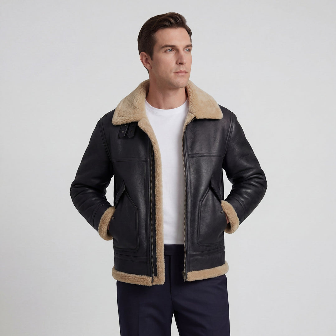 Veste d'hiver homme décontractée, conçue pour la protection extérieure. Style confortable et moderne pour le froid.