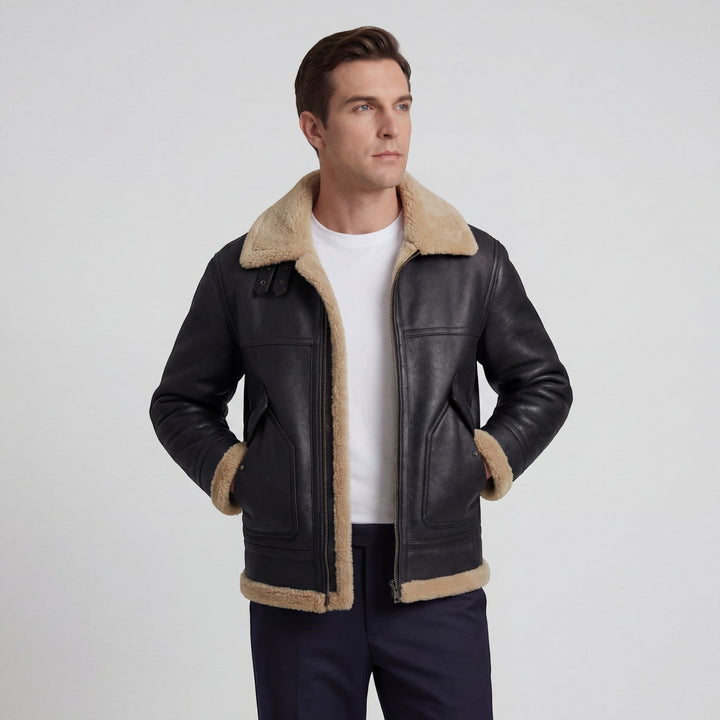 Veste d'hiver homme décontractée, conçue pour la protection extérieure. Style confortable et moderne pour le froid.