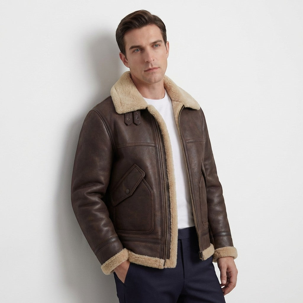 Veste homme chaude et décontractée, parfaite pour le style urbain en hiver. Confort et protection garantis.
