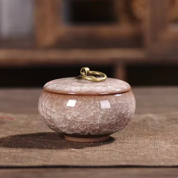 Urne céramique pour animaux, funéraire, garde les cendres de votre chien ou chat avec amour.