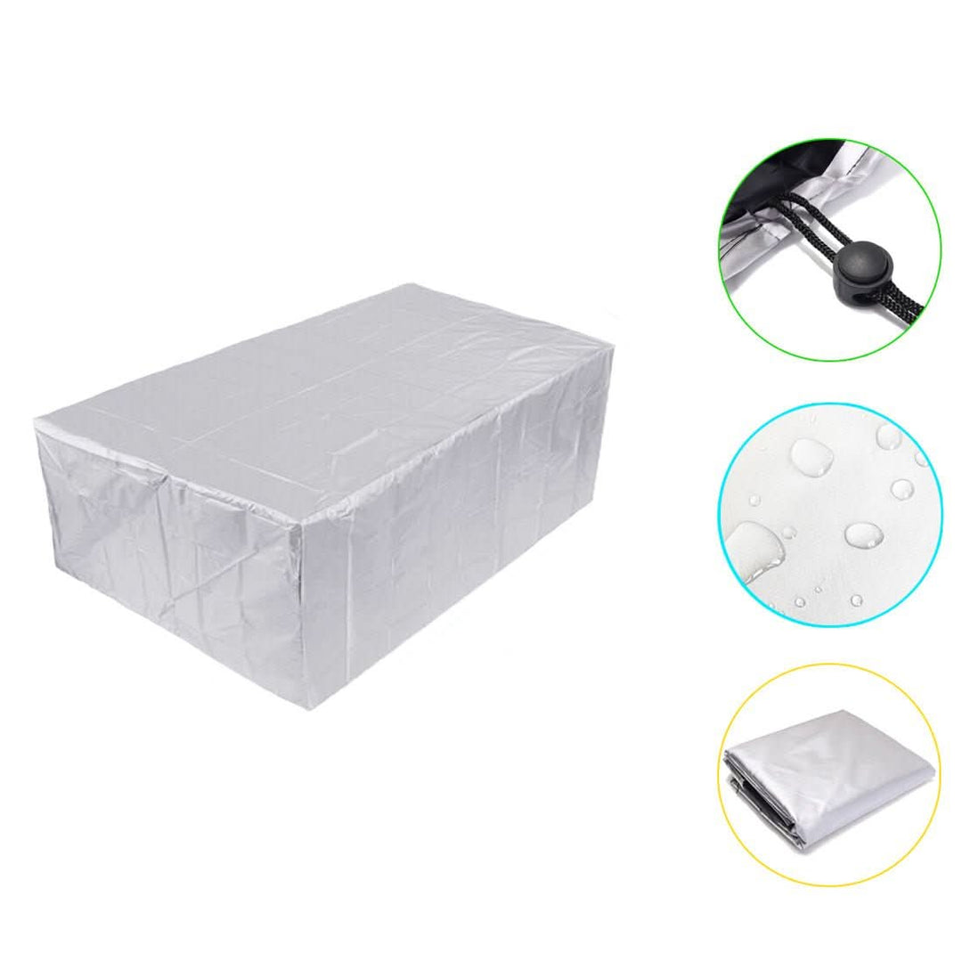 Housse de protection imperméable pour meubles de jardin, protège soleil, pluie, vent, poussière.