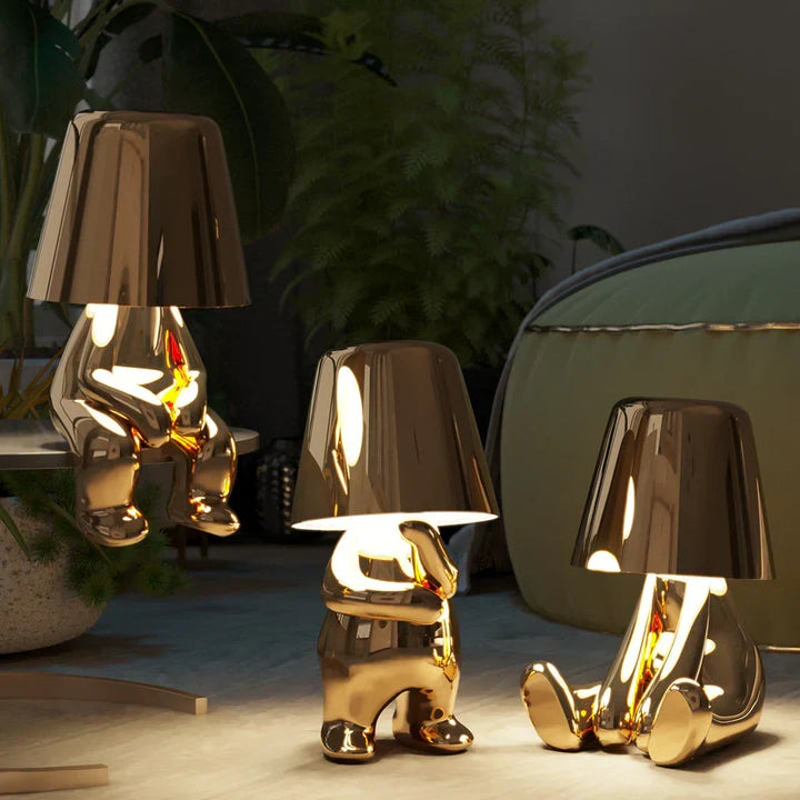 Décoration intérieure : lampe de table LumoPals, design ludique et dimmable, pour toute ambiance.