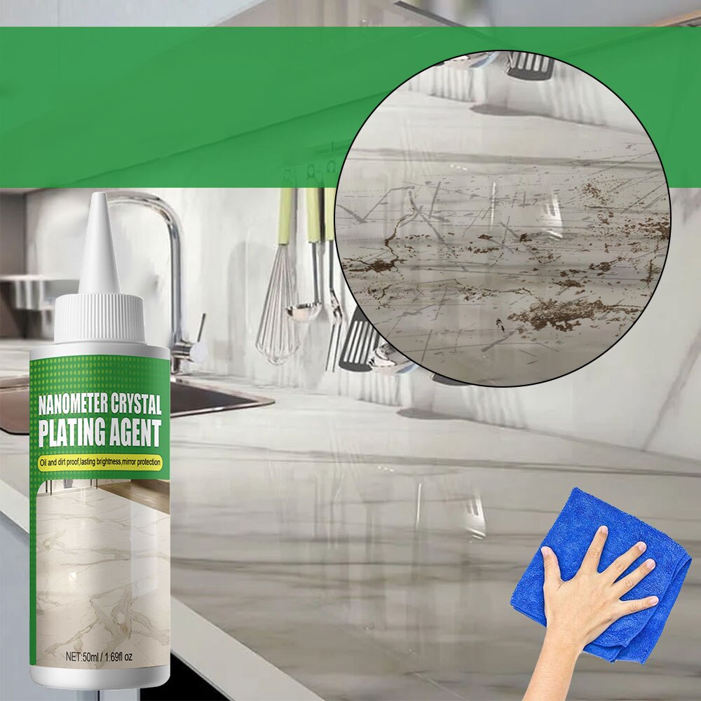 Détail d'un mur en granit protégé et sublimé avec le Revêtement NanoShine, anti-taches et facile à nettoyer.