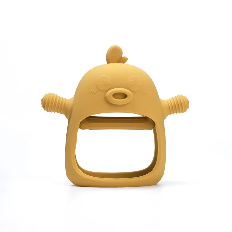 Gant de dentition silicone pour bébé, apaisement instantané. Aide les nourrissons à se soulager eux-mêmes. Confortable et sûr.