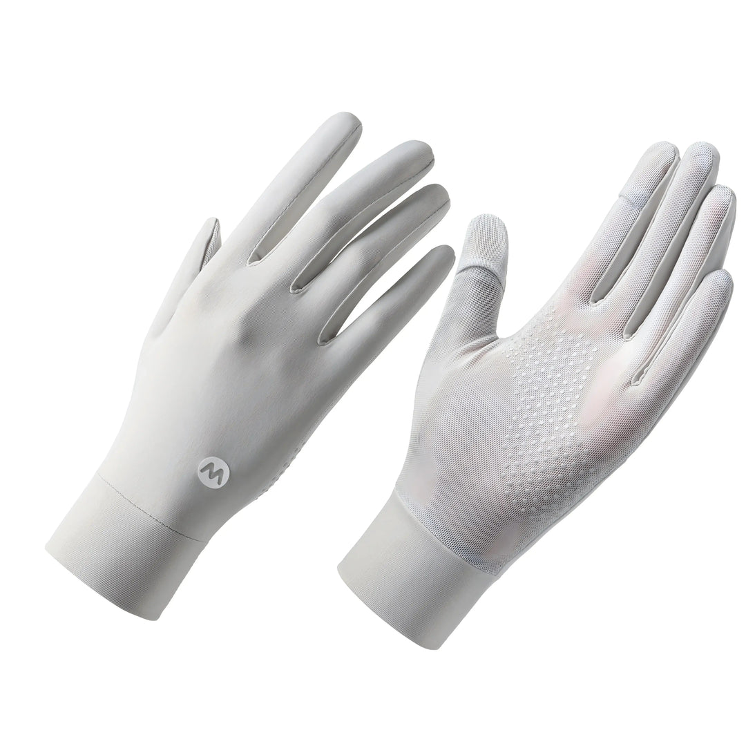 Gants anti-UV femme UPF50+, tissu léger et doux. Accessoire essentiel pour protection solaire des mains.