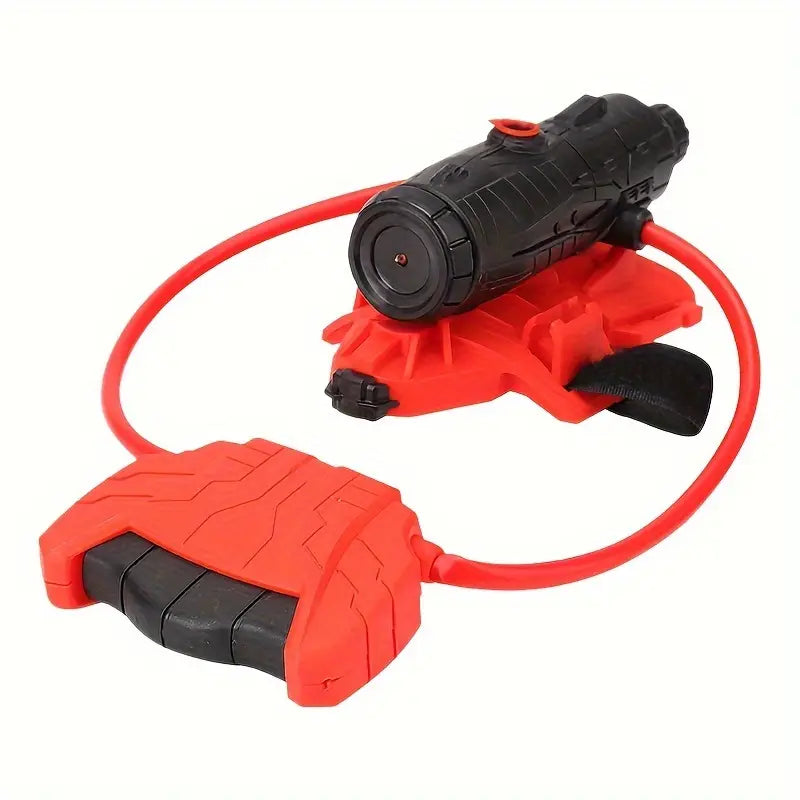 Accessoire de jeu d'été: Gants lance-eau rouge pour enfants, style super-héros araignée. Idéal pour s'amuser dehors.